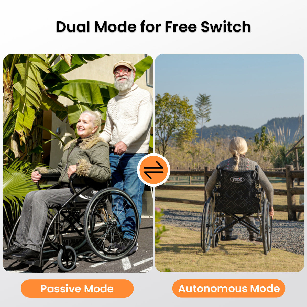 U31 3 In 1 Lightweight Foldable Manual Wheelchair