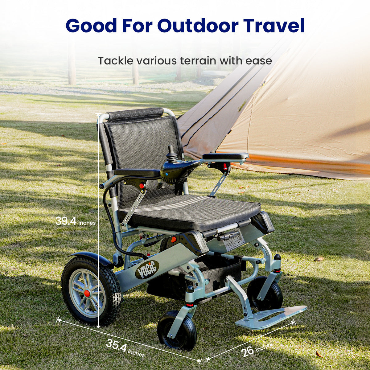 V62 Folding Portable Power Wheelchair