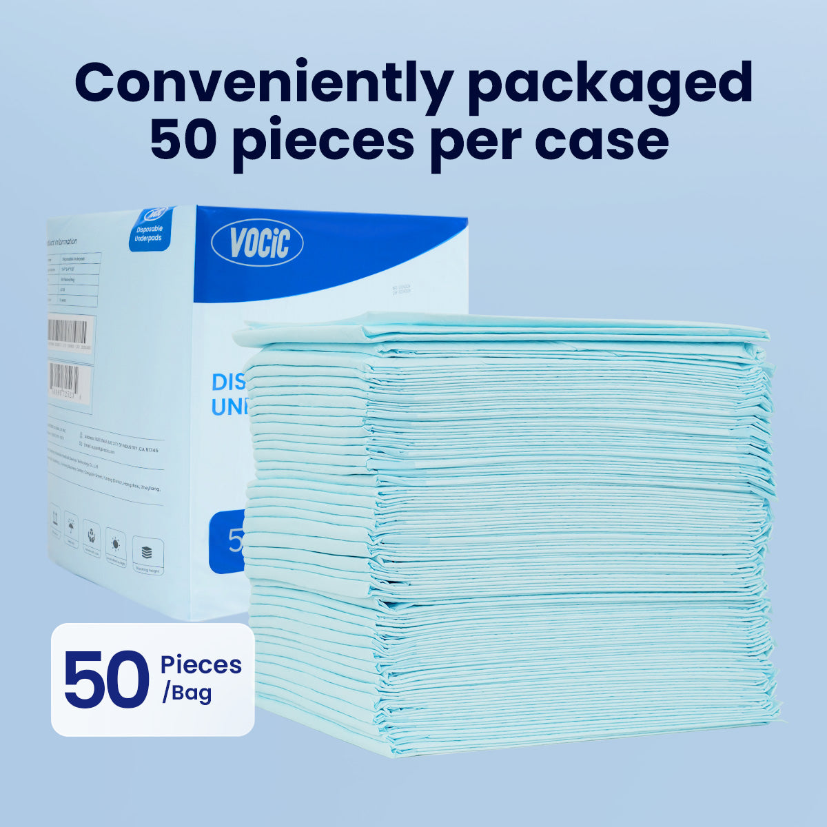 AT09 Disposable Incontinent Underpads 50 PCS