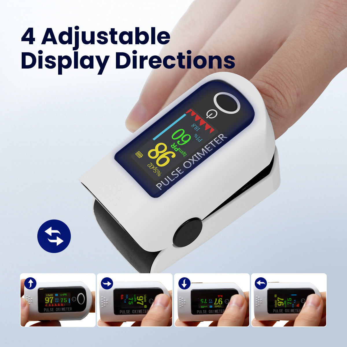 AT10 FDA-Cleared Fingertip Pulse Oximeter