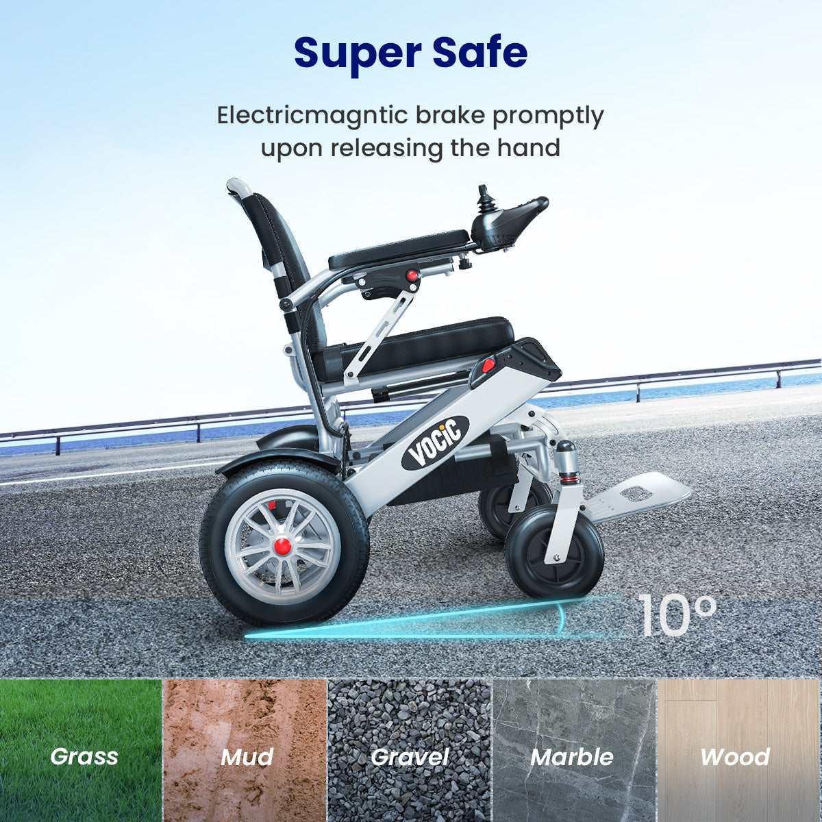 V62 Folding Portable Power Wheelchair
