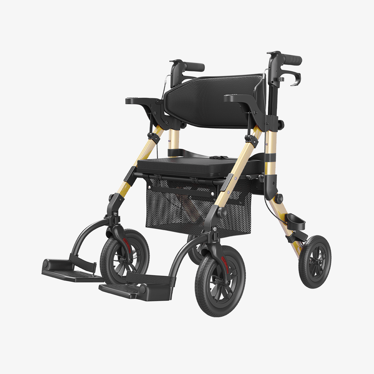 Z51 Shift Combo 2 In 1 Rollator - Transport Chair Walker