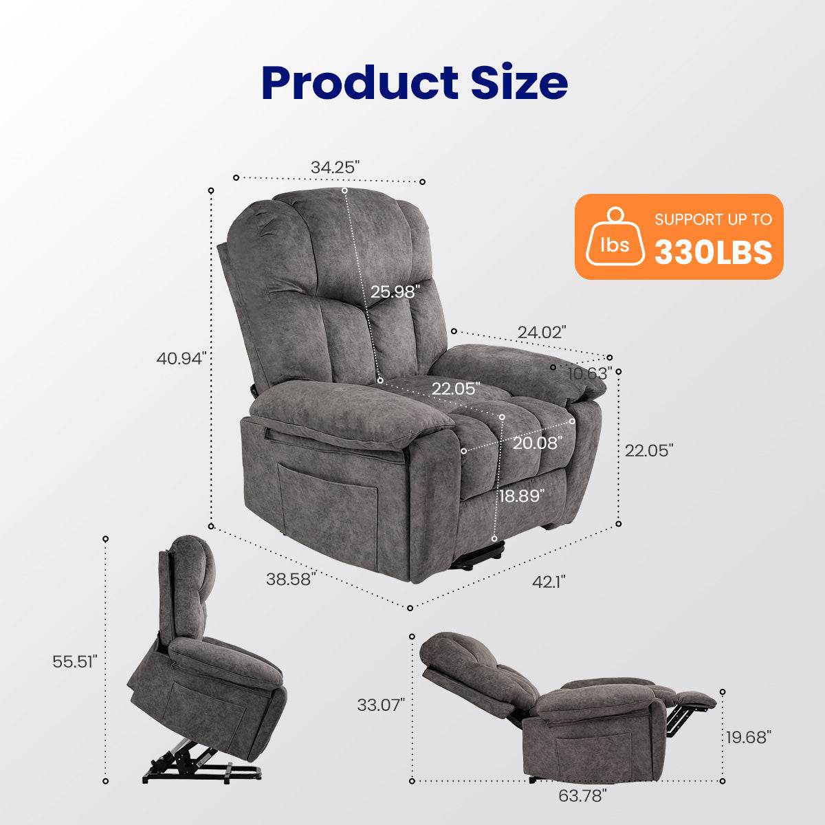 AX14 Electric Power Lift Recliner Chair